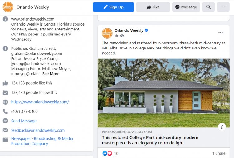 Orlando Weekly Facebook Followers Mostly Fake: Report