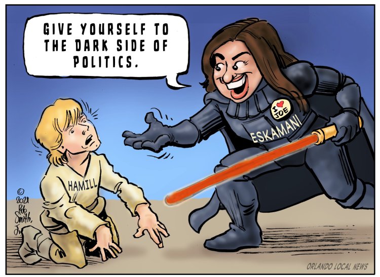 October's Cartoon: "The Dark Side of Politics"