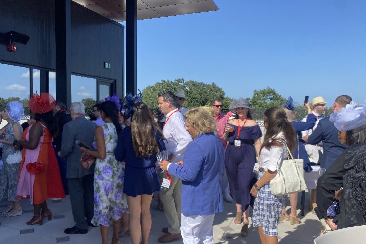 VIP party on second floor of new Winter Park events center for John Craig's Kentucky Derby charity benefit