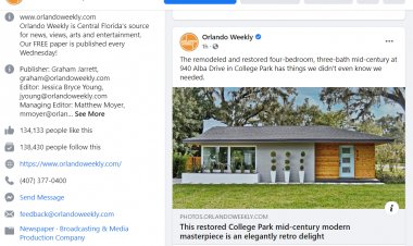 Orlando Weekly Facebook Followers Mostly Fake: Report